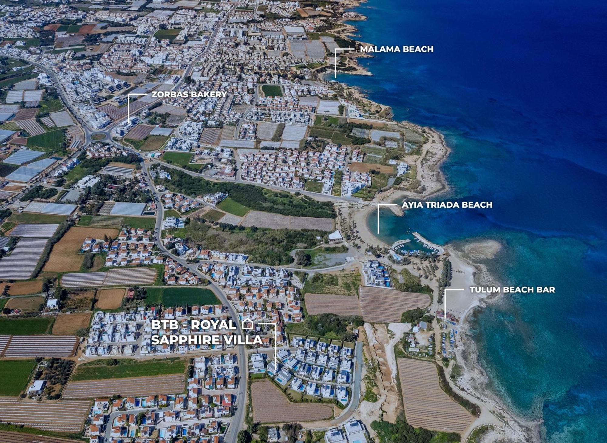 By The Beach - Royal Sapphire Villa Protaras Exteriör bild
